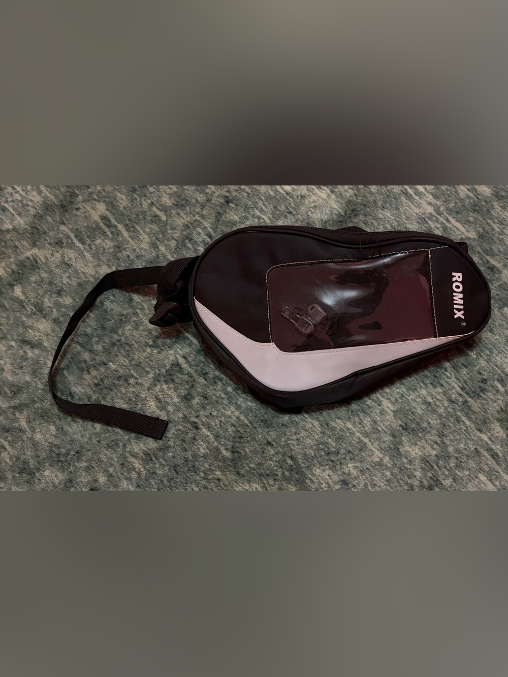 Black Men’s Reflective Waist Bag - Unbranded